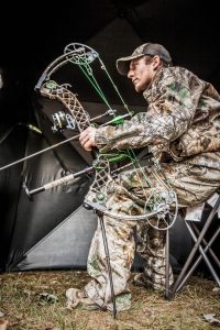 Archery hunters can use ground blinds to hide movement and scent.