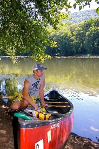 Anglers and boaters can enjoy canoe camping.