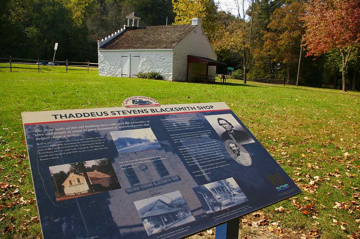 Thaddeus Stevens once owned an iron works at Caledonia State Park.