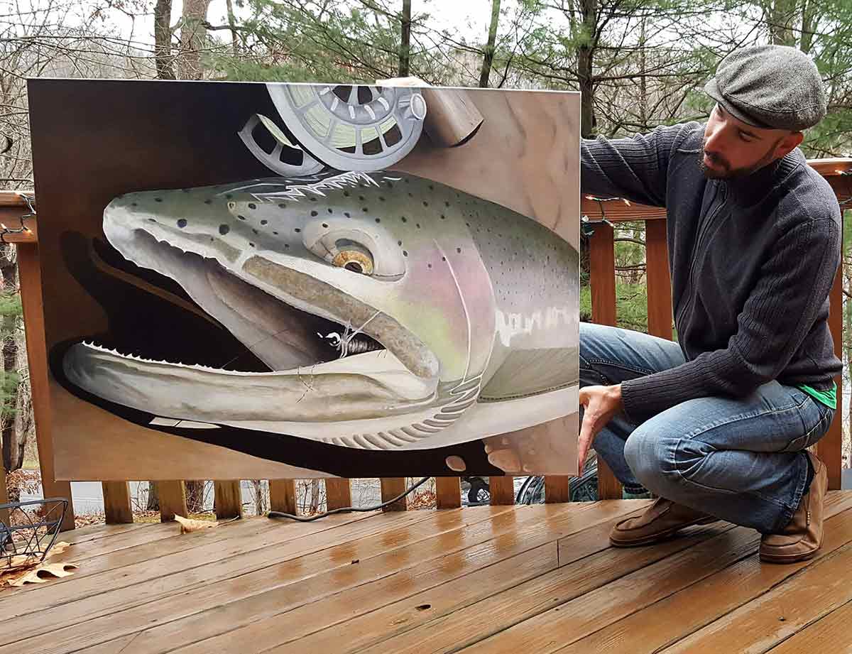 Fly fishing meets art with this Pittsburgh river angler.