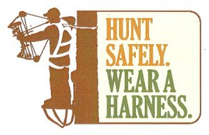 Tree stand safety comes from wearing a harness.