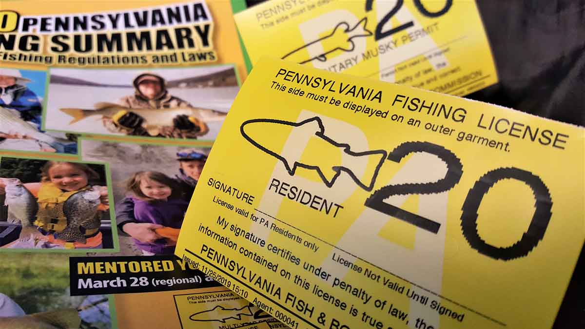 Fishing license display rules are increasingly rare.